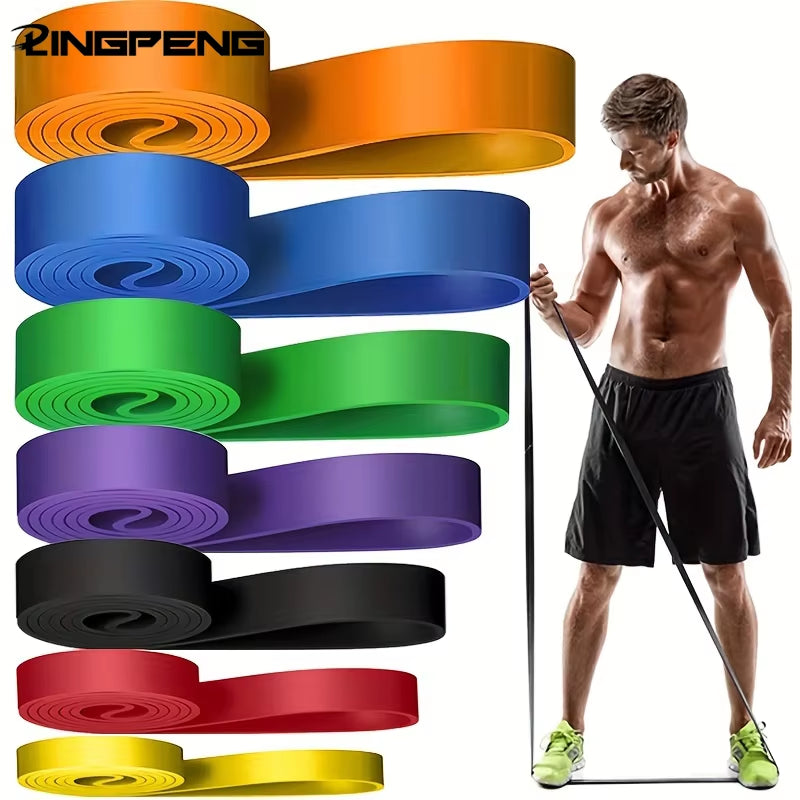 Resistance Band Set for Pull-Up Assistance and Stretching - Heavy-Duty Exercise Bands for Physical Therapy and Home Workouts