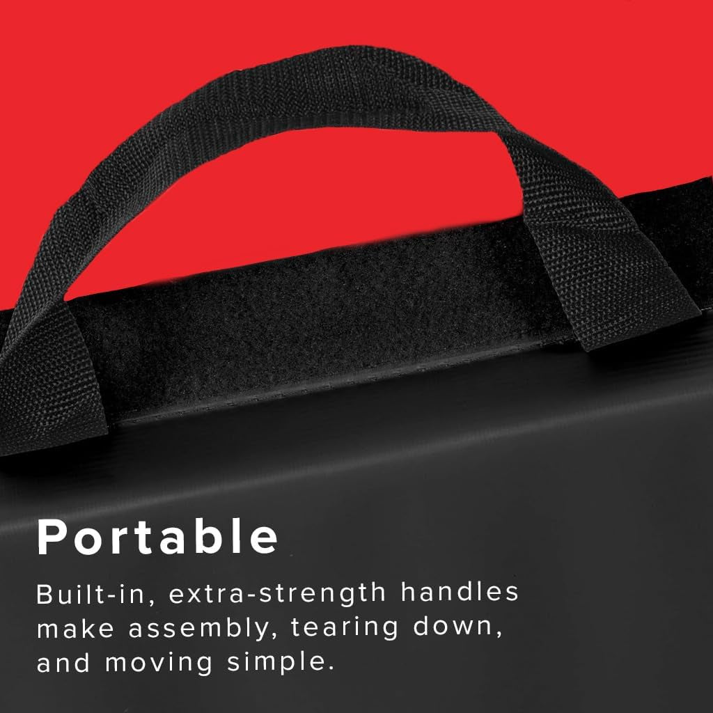 - 4 Ft X 6 Ft X 2 - Personal Fitness & Exercise Mat for Home Workout - Lightweight and Folds for Carrying – All Purpose Gym Mat – Thick Mat for Yoga, Pilates, Stretches, Floor Exercises