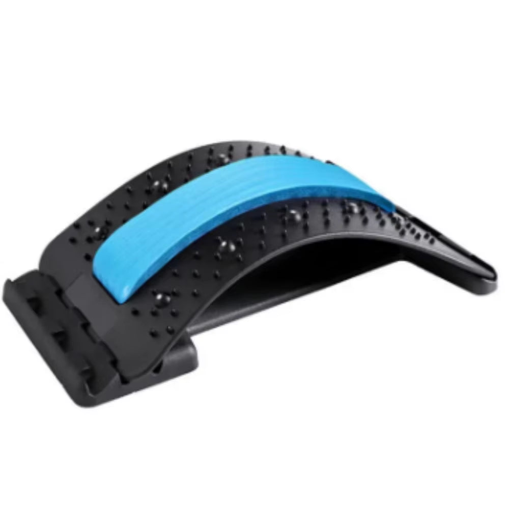 Multi-Level Adjustable Back Stretcher and Massager for Lumbar and Cervical Spine Support